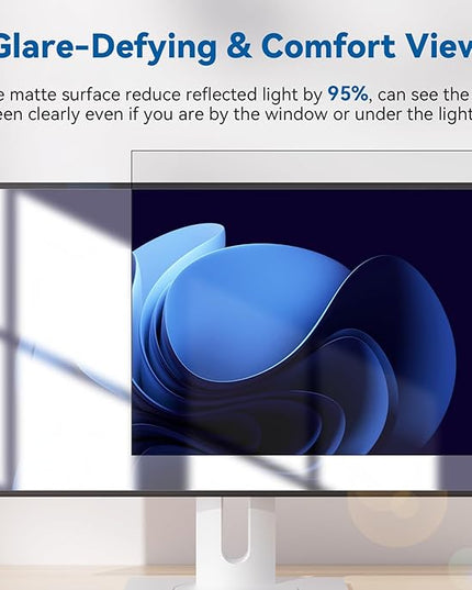 [2-Pack] Magnetic 21.5 Inch Computer Privacy Screen Protector for 16:9 Monitor, Removable 21.5in Private Filter for Anti Glare Block Blue Light, Screen Cover Shield Office Shade for Desktop TV Monitor