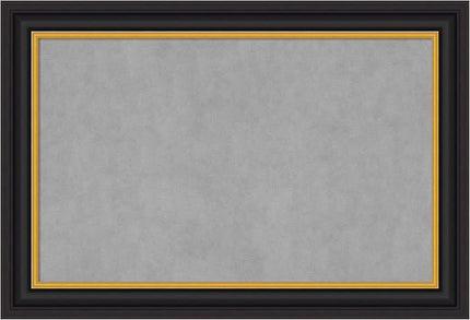 Amanti Art Black Framed Magnetic Board 26x38 Large Vision Board for use with Magnets, 100% Metal Sheet to Display Items as Office Decor or for Home Organization in mudroom, Kitchen or Kids Room