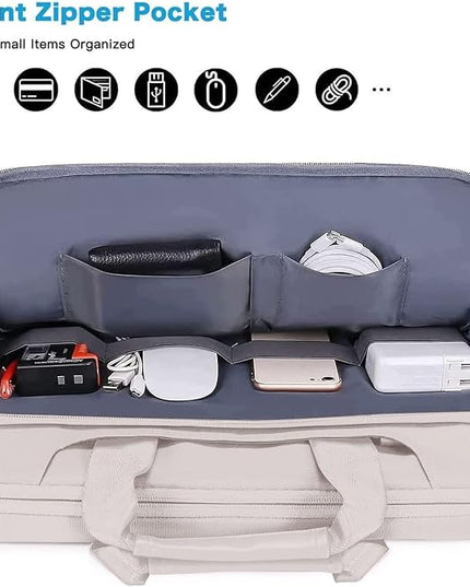 MOSISO 360 Protective Laptop Shoulder Bag Compatible with MacBook Air/Pro, 13-13.3 inch Notebook, Compatible with MacBook Pro 14 inch M5 M4 M3 M2 M1,Matching Color Sleeve with Belt, Stone Gray