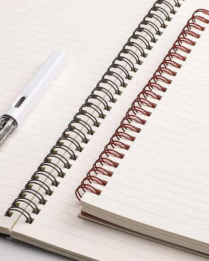 EMSHOI Lined Journal Spiral Notebook 5.7" x 8.22" - 4 Pack 640 Pages 100gsm Thick Paper, A5 Small Notebooks College Ruled, Plastic Hardcover Journals for Writing Women Men Work School Supplies