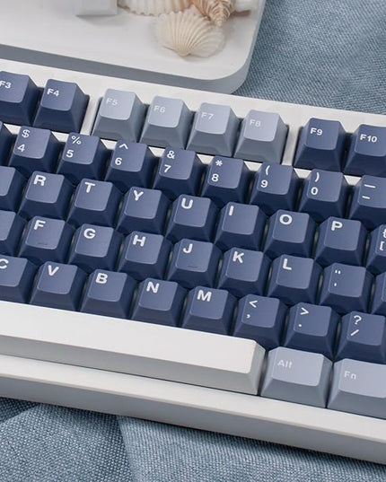 Sumgsn 163 Keys Doubleshot Keycaps Set Cherry Profile Fishing Key caps with 7u Spacebar Fit for 61/64/87/104/108 Cherry Mx Switches Alice Keyboard Mechanical Keyboards