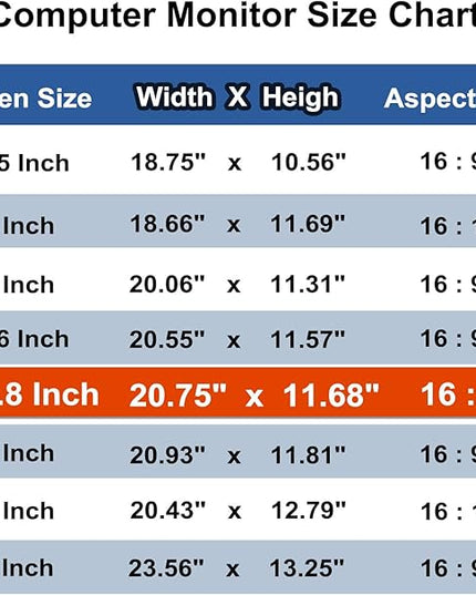 Pozlle 23.8 Inch Computer Privacy Screen Shield [2 Pack] for 16:9 Widescreen Desktop Monitor - Anti-Glare Blue Light Privacy Filter and Anti Spy Privacy Screen Protector Film