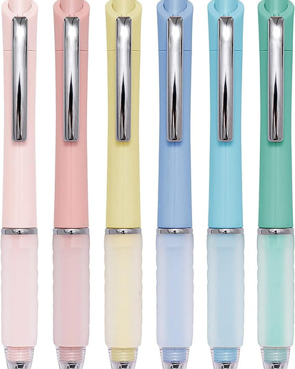Aisibeiger Ball Point Pen Black Ink Ballpoint Pens with Super Soft Grip Medium Point 1.0mm Office Pens (6 pack)