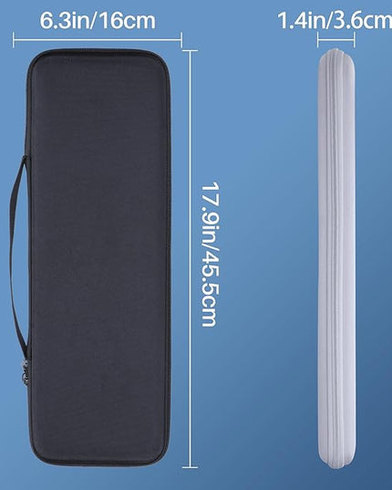 Hard Case Compatible with Logitech MX Keys S or MX Keys Advanced Keyboard (Pale Grey Case)