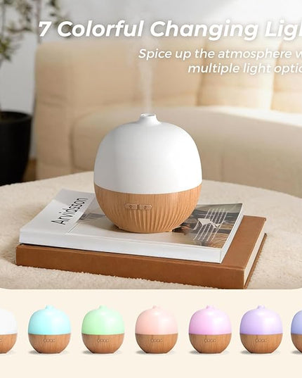 ARVIDSSON Essential Oil Diffuser, 100ml Small Aromatherapy Diffuser with Mood Light, Ultrasonic Oil Diffusers for Home, Mini Diffuser for Essential Oils, Gift for Women