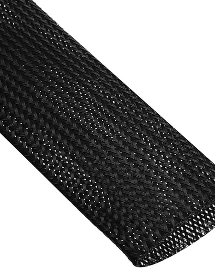 uxcell Expandable Sleeving, 2-inch 10ft Cable Sleeve, Black