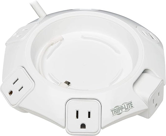 Tripp Lite Conference Surge Protector, 4 NEMA 5-15R Outlets, USB-C & 3 USB-A Ports, Micro-USB, 8 ft. Cord (TLP48USBCUFO)