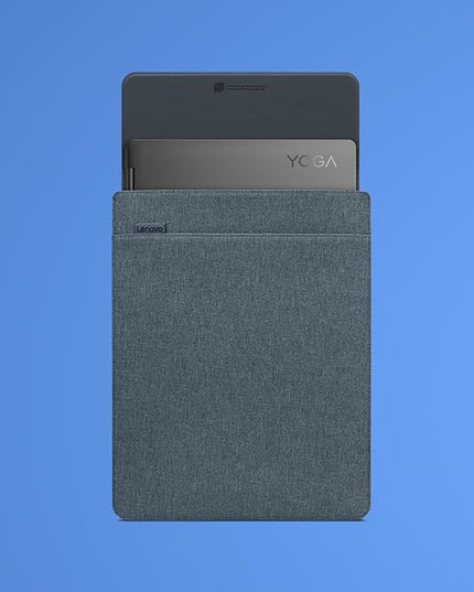 Lenovo Slim Laptop Sleeve 14 Inch Notebook/Tablet - Compatible with MacBook Air/Pro - Eco-Friendly Lightweight Case with Accessory Pocket & Magnetic Closure - Teal
