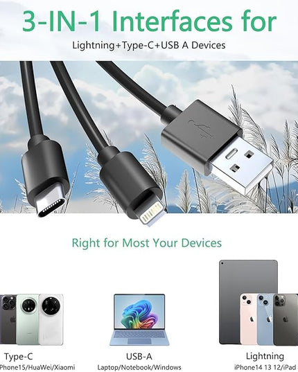 Memory Stick Pro Duo Adapter - 4 in 1 SD/TF/MS/XD Card Reader for iPhone 16/15/14/iPad/PC/Android/MAC, Lightning/USB-C/USB-A Multi Memory Card Reader Digital Camera Adapter for Sony Cybershot SD Card