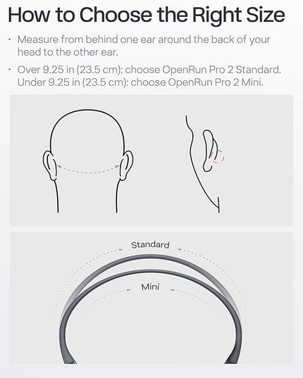 SHOKZ New OpenRun Pro 2-Bone Conduction Headphones,Open-Ear Bluetooth Wireless Sport Earphones for Running,Workouts-Sweat Resistant,Secure Comfortable Fit-Deep Bass,Smart Mic,Reflective Strip