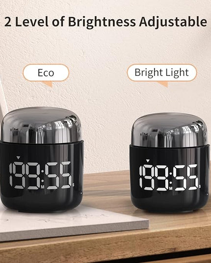 Digital Kitchen Timer,Countdown Countup Timer with Large LED Display Volume Adjustment,Timer for Cooking, Classroom Time for Kids and Teachers. (Silver)