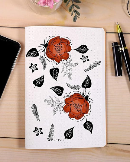 12 Pack Dot Grid Notebook Journals Bulk with Thick Dotted Grid Paper, 60 Pages, 8.3x5.5 inch, A5 Size, Diary Writing Subject Notebooks Planner for Travelers Students Office, Travel Journal Set