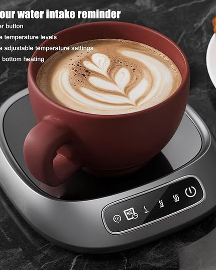 Coffee Mug Warmer - 11x12.5x3.40cm Electric Coffee Cup Warmer for Desk, 55℃ Temperature Control Smart Coffees Heater, for Heating Coffees, Milk, Beverage, Cocoa, for Home Offices Christmas Birthday