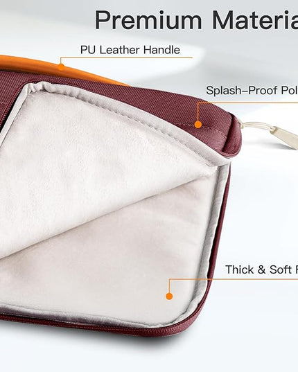 JETech Laptop Sleeve for 13-14Inch MacBook Air/Pro (M5/M4/M3/M2/M1,2020-2025), Waterproof Bag with Portable Handle and Pocket
