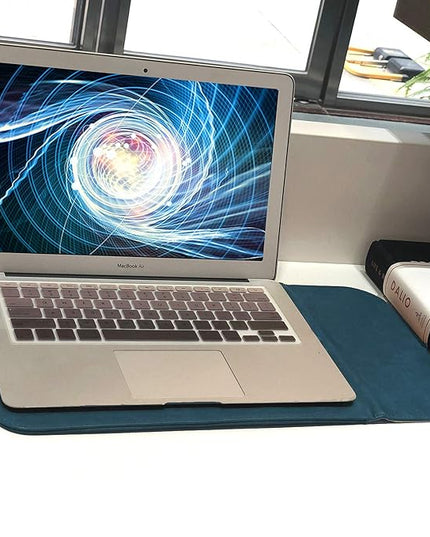 Allinside 13-13.3 inch Laptop Sleeve Case for MacBook Pro 14 2021-2024/MacBook Air 13 2010-2017/MacBook Pro 13 2010-2015, Waterproof PU Leather Laptop Sleeve Bag Protective Vertical Case Cover, Blue