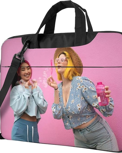 Custom Laptop Bag Personalized Laptop Case Sleeve Shoulder Bag With Photo Logo Text Slim Computer Messenger Briefcases