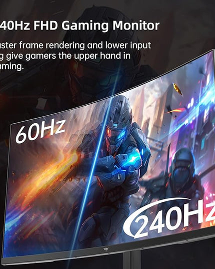 KTC 32 Inch 240Hz Curved Gaming Monitor, FHD 1080P 1500R HDR Gaming PC Monitor, FreeSync, Ultra-Fast 1ms Monitor for Gamer, 3500:1 Contrast, HDMI 2.0 x 2, DisplayPort 1.4 & USB 2.0, H32S17F