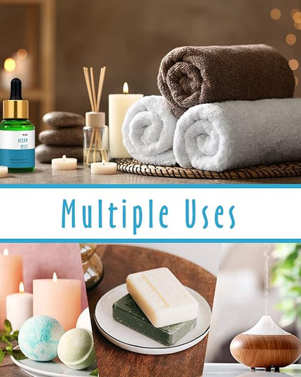 Ocean Mist Fragrance Oil, MitFlor Single Scented Oil, Large Size Premium Grade Fragrance Oil for Soap & Candle Making, Fresh Summer Essential Oils for Diffuser, Home Fragrance, 30ml