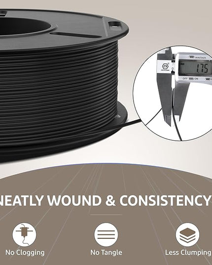 ELEGOO 250g PETG Filament Bundle 1.75mm, 8 Colors High Speed 600mm/s 3D Printer Filaments Dimensional Accuracy +/- 0.02mm, 8 Pack 250g Spool Black/White/Red/Blue/Grey/Orange/Yellow/Transparent
