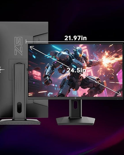 KTC 24.5 Inch 300Hz Gaming Monitor, FHD 1080P 240Hz Fast IPS Monitor, HDR, FreeSync, DisplayPort x1 HDMI x2, 119% sRGB, Height/Pivot/Tilt Adjustment, VESA Support, H25Y7