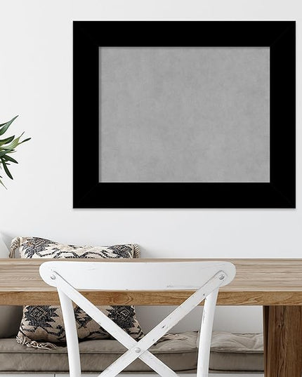 Amanti Art Black Framed Magnetic Board 21x25 Small Vision Board for use with Magnets, 100% Metal Sheet to Display Items as Office Decor or for Home Organization in mudroom, Kitchen or Kids Room