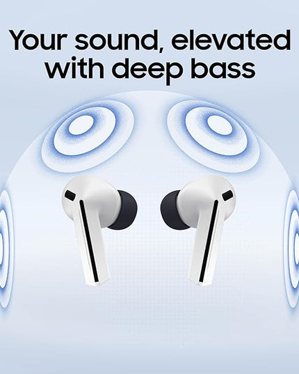 SAMSUNG Galaxy Buds 3 FE (2025) True Wireless Bluetooth Earbuds, Active Noise Cancellation, Powerful Sound, Clear Calls, Long Lasting Battery, Hands Free AI, Gray [US Version, 2 Year Warranty]