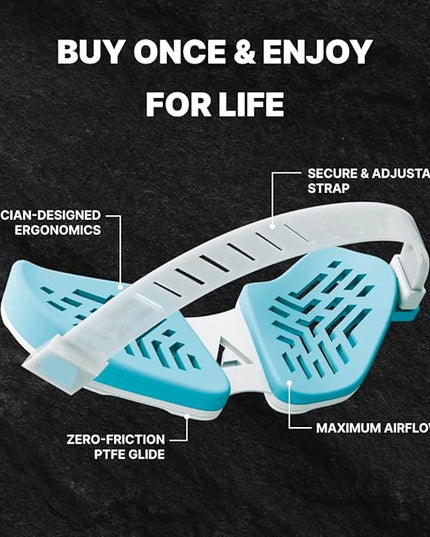 DELTAHUB Carpio G2.0 - Advanced Ergonomic Right-Handed Gaming Wrist Rest for Mouse - Superior Support for Serious Gamers - Anti-Fatigue, Smooth Glide (Large, Right, Blue)