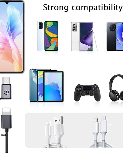 iPhone to USB C Adapter (4Pack),Type C Charger Connector Cable,for iPhone 16 15 14 Plus Pro Max,Samsung S24,iPad Air,Fast Charging and Data Transfer,Not for Audio/Headphones/OTG
