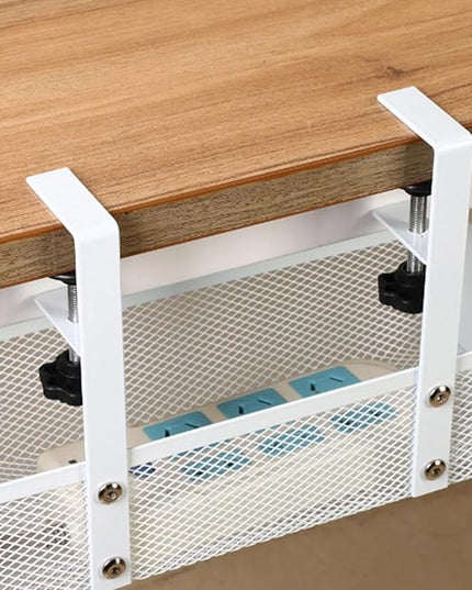 Cable Management Under Desk Tray,Non-Drilling Wire Organizer - Wire Organizer Under Desk - for Family Friends Students Adults Men Women Home Indoor Office Study Kitchen