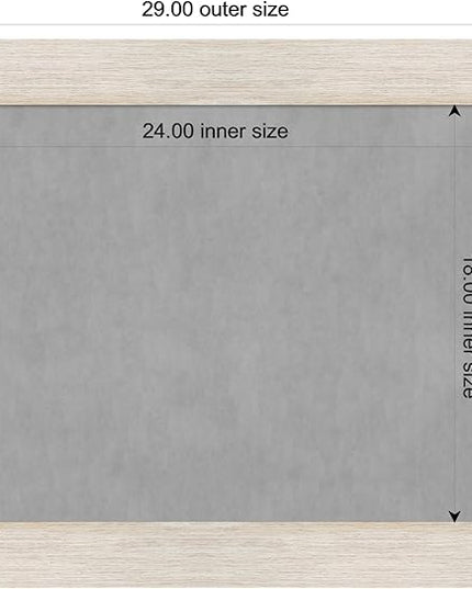 Amanti Art White Framed Magnetic Board 23x29 Medium Vision Board for use with Magnets, 100% Metal Sheet to Display Items as Office Decor or for Home Organization in mudroom, Kitchen or Kids Room