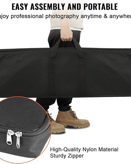 VEVOR 10ft x10ft Pipe and Drape Kit, Heavy Duty Backdrop Stand with Carbon Steel Base, Adjustable Backdrop Support with 2 Clamps and A Carry Bag for Wedding, Party, Event, Photography and Exhibition
