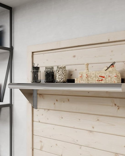 AmGood 30" Long X 10" Deep Stainless Steel Wall Shelf | NSF Certified | Appliance & Equipment Metal Shelving | Kitchen, Restaurant, Garage, Laundry, Utility Room