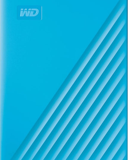 WD 2TB My Passport, Portable External Hard Drive, Blue, backup software with defense against ransomware, and password protection, USB 3.1/USB 3.0 compatible - WDBYVG0020BBL-WESN