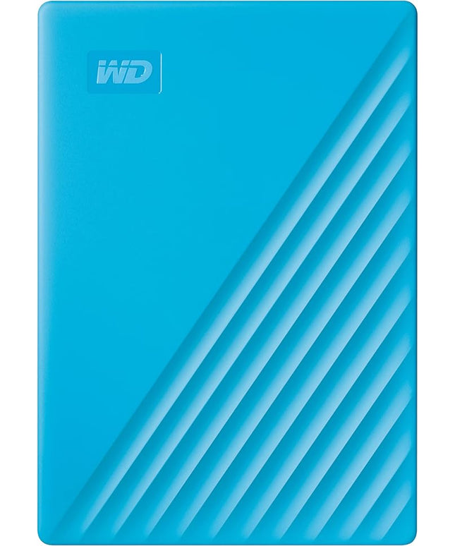 WD 2TB My Passport, Portable External Hard Drive, Blue, backup software with defense against ransomware, and password protection, USB 3.1/USB 3.0 compatible - WDBYVG0020BBL-WESN