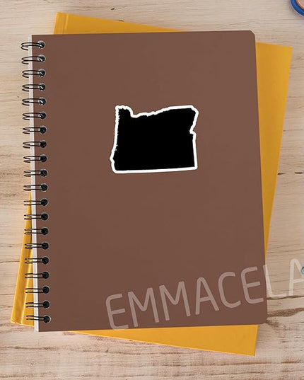 (3PCS) Oregon State Map Stickers, US State Stickers - Waterproof Vinyl Decals for Tumblers, Water Bottles, Laptops, Books, Scrapbooks, Great for Oregon Lovers 3 x 2.2 Inch
