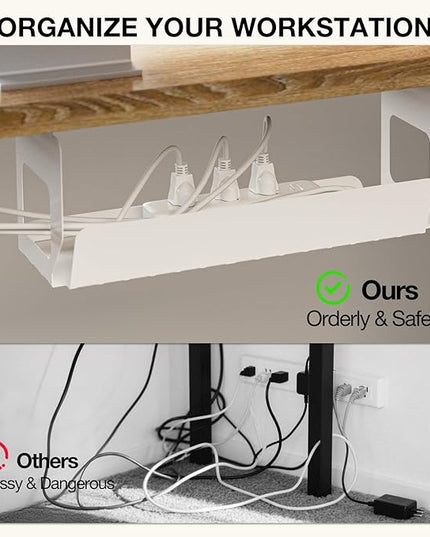 Muvai 71 Inch L Shaped Standing Desk Adjustable Height with Cable Management Tray,Gaming Electric Corner Standing Desk, Sit Stand Computer Table with Reversiable Splice Board, Light Rustic Brown