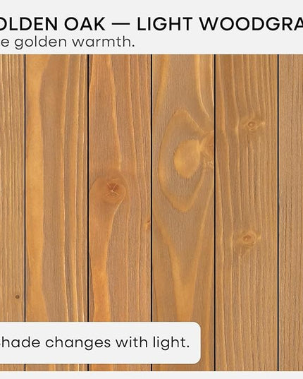 Homeforia 16 inch Golden Oak Floating Shelf, High End Solid Real Wood 16inch Small Floating Shelves for Wall Mounted, Oak Wooden 16in Floating Shelves, Heavy Duty Bracket, 16 X 6.5 X 1.75 in, Set of 2