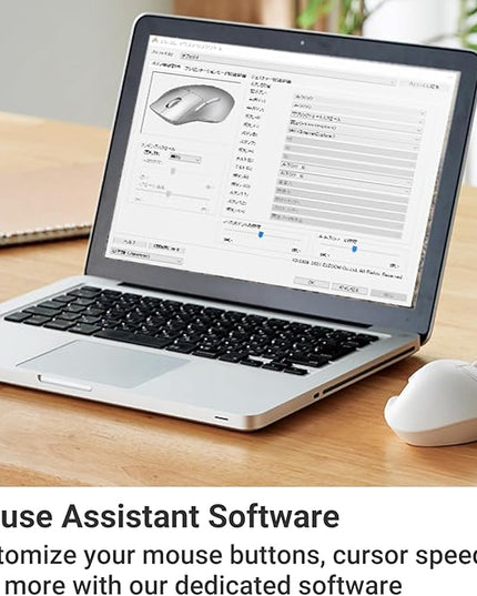 ELECOM Bluetooth Mouse Ergonomic Shape, Silent Click, 18-Month Battery Life, 2000DPI, 5 Buttons with Tilt Wheel, Optical Sensor, Compatible with PC, Mac, Laptop, SHELLPA, White (M-SH30BBSKWH)