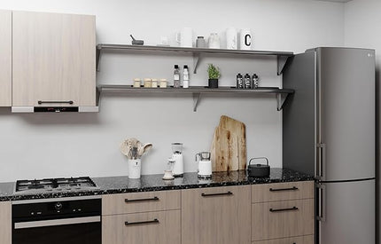 AmGood 72" Long X 10" Deep Stainless Steel Wall Shelf | NSF Certified | Appliance & Equipment Metal Shelving | Kitchen, Restaurant, Garage, Laundry, Utility Room