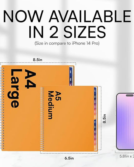 Ensight 2026 Appointment Book and Planner 6.5" x 8.5" Large Hourly Weekly Daily Schedule Book with Tabs, 30 Minute Time Slots, Yellow Calendar Organizer Jan 2026–Dec 2026 Appointment Planner - Yellow