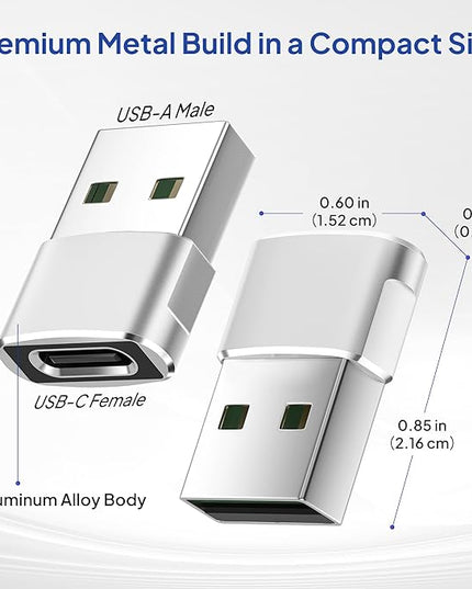 Elebase for Samsung Galaxy Tab S10 Adapter,USB to USB C Adaptor 4Pack,Type C Female to A Male Cable Converter for Tab S9 S8 A9 A8 Lite,S25 S24 S23 S22,Note 20 10 9 8,A55 A54 A35 A34 A23 A25 A15 A14 5G