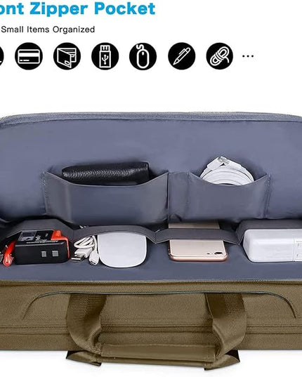 MOSISO 360 Protective Laptop Shoulder Bag Compatible with MacBook Air/Pro, 13-13.3 inch Notebook, Compatible with MacBook Pro 14 inch M5 M4 M3 M2 M1,Matching Color Sleeve with Belt, Olive Yellow