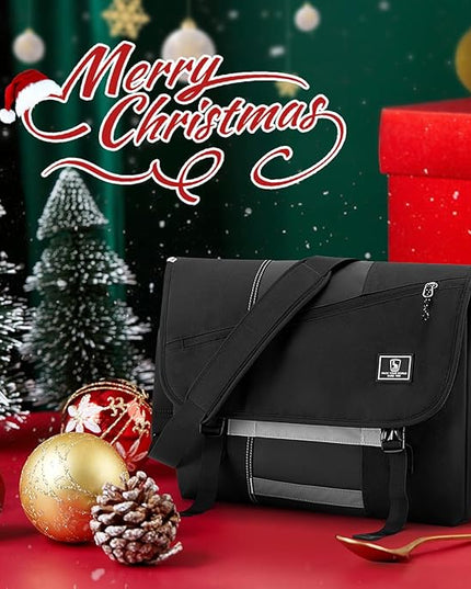 OIWAS Messenger Bag for Men, 14 Inch Laptop Crossbody Bags Women Casual Satchel Shoulder Bag College Travel Office Briefcase