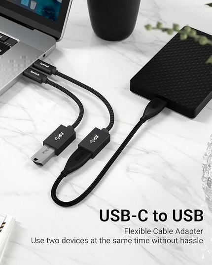 Syntech USB C to USB Adapter, 2 Pack USB C to USB 3, Type C to A, Thunderbolt 3 to USB Female Adapter OTG Cable Compatible with iPhone 17/Air/16/15 Pro Max, iPad mini 6, MacBook Pro, Air and More