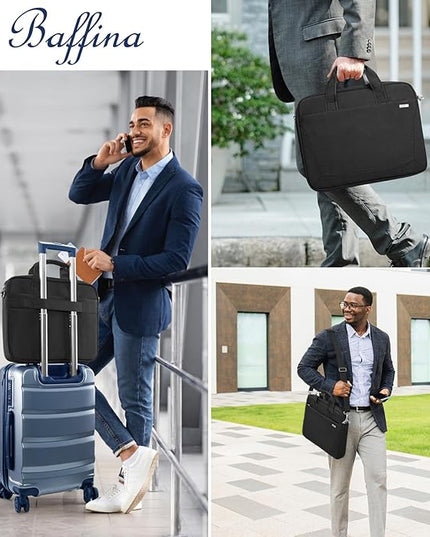Laptop Shoulder Bag 15.6 16 17.3 Inch for Men Women,Waterproof Computer Carrying Case Messenger Bag Briefcase Work