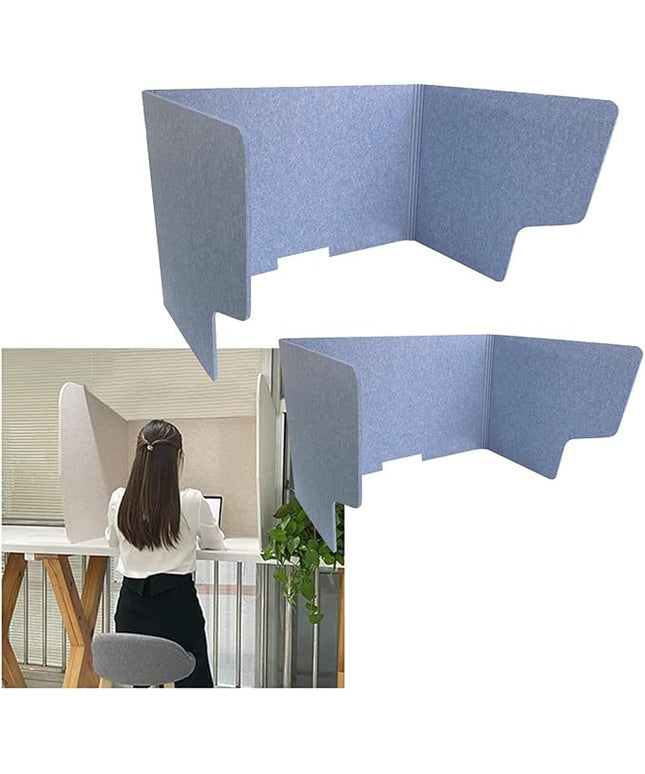 Acoustic Desk Divider Portable Privacy Panels 2Pack Foldable Partitions for Office Classroom Ideal School & Workspace Customization