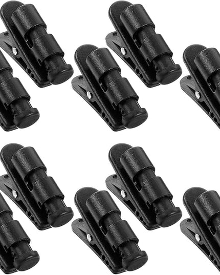 10PCS Wire Clips for Cords Headphone Clips Headset Cable Clip for Earphone Cable Cord Clamp Collar Headset Clamp Clothing Clip Earphone Earbud Cables Clipe, Fixing 2-4mm Headphone Wire