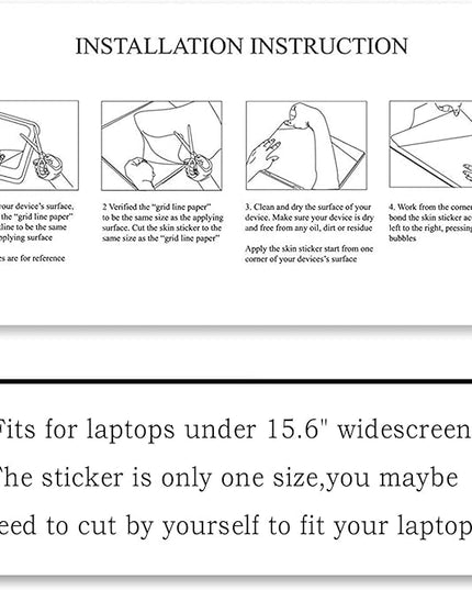 Laptop Skin Sticker Decal Cover, 11.6”12" 13" 13.3" 14" 15" 15.4" 15.6" Laptop Netbook Vinyl Skins Sticker Notebook Protector (2 Wrist Pad Included), Removable Reusable, Easy to Apply, Pink Rose