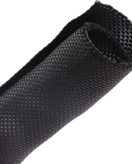 Sonoreboom Braided Wire Loom Mesh Woven Self-Wrapping Split Sleeving for Automotive Wires/Audio Video Cable/Multi-Cable Strings (1/2" - 16 Feet)