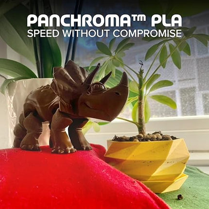 Panchroma PLA Brown 3D Printer Filament, 1.75mm, 1kg Spool, Easy to Print, High Speed Printing, Tangle Free, AMS Compatible, Perfect for Toys, Decor, Miniatures, Models & Cosplay